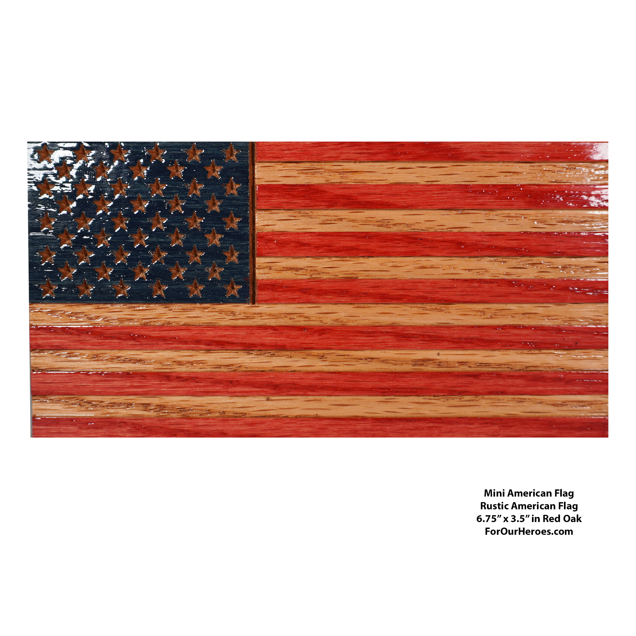 MINI American Wooden Flags