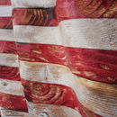 3D WEATHERED & RUSTIC American Flag-3