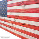 2D TRADITIONAL RUSTIC American Flag (Carved Stars)-3
