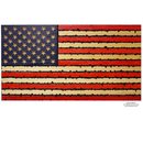 2D CHISELED American Flag (Carved Stars)-2