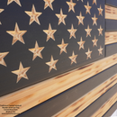 2D TRADITIONAL SUBDUED American Flag (carved stars)-1