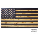 2D TRADITIONAL SUBDUED American Flag (carved stars)-2