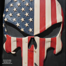 3D SKULL BONE MASK Wooden American Flag-1