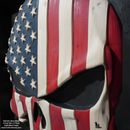 3D SKULL BONE MASK Wooden American Flag-3