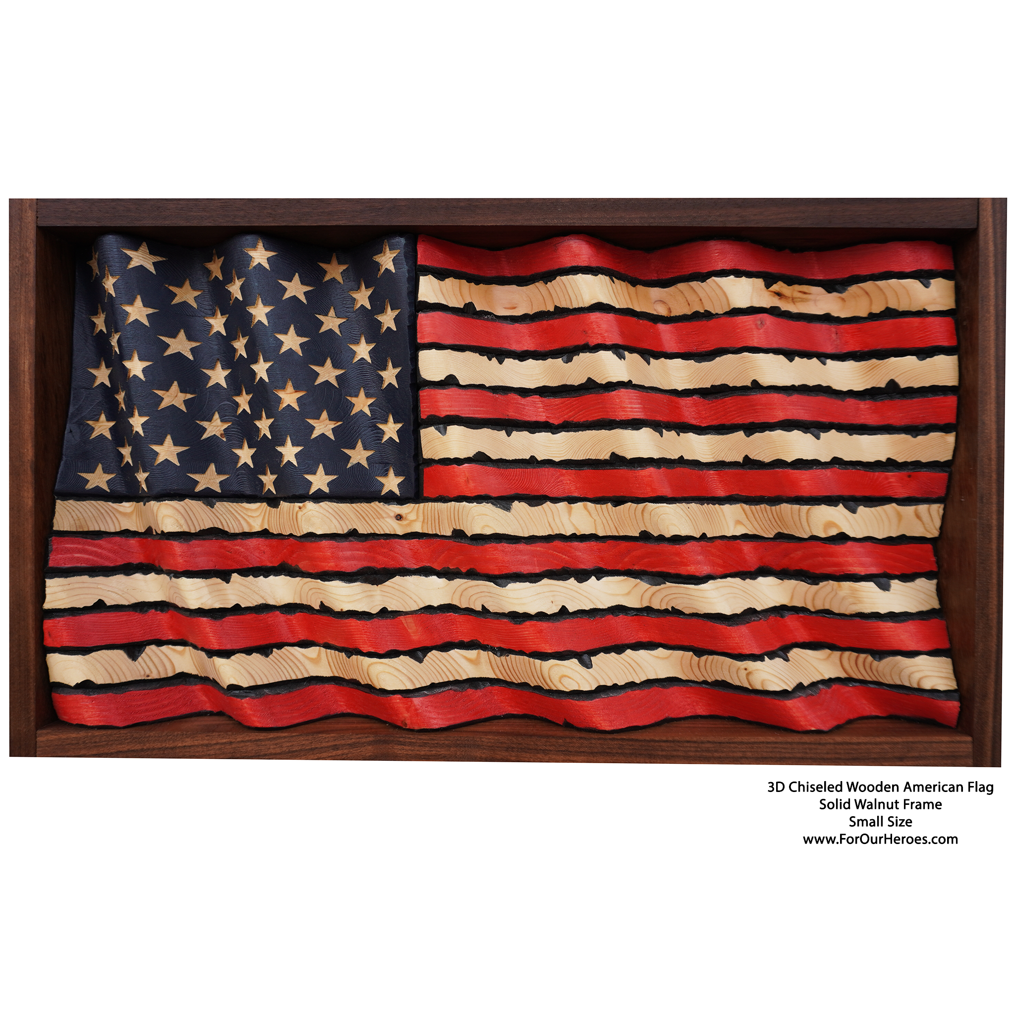 3D CHISELED American Flag