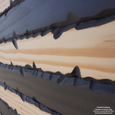 2D SUBDUED CHISELED American Flag (carved stars)-3