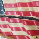3D Thin Line LINEMEN Wooden American Flag-3